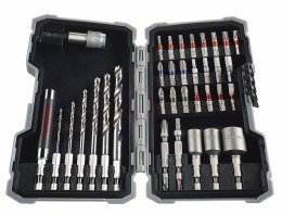 ZESTAW BITÓW I WIERTEŁ DO DREWNA HEX PRO-MIX WOOD 35 SZT BOSCH