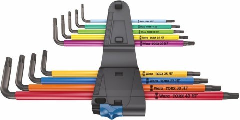 ZESTAW KLUCZY TRZPIENIOWYCH TORX 967/9 TX XL MULTIC TX8-TX40 WERA ZESTAW KLUCZY TRZPIENIOWYCH TORX 967/9 TX XL MULTIC TX8-TX40 WERA