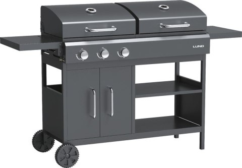 GRILL 2W1, GAZOWY + WĘGLOWY, 8.6KW LUND GRILL 2W1, GAZOWY + WĘGLOWY, 8.6KW LUND