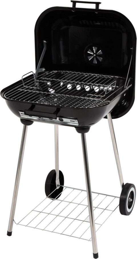 GRILL OGRODOWY Z POKRYWĄ, RUSZT 40*45CM. LUND GRILL OGRODOWY Z POKRYWĄ, RUSZT 40*45CM. LUND