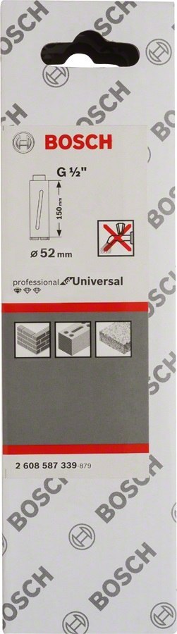 KORONA DIAMENTOWA 1/2 BSP 52MM 150MM BOSCH