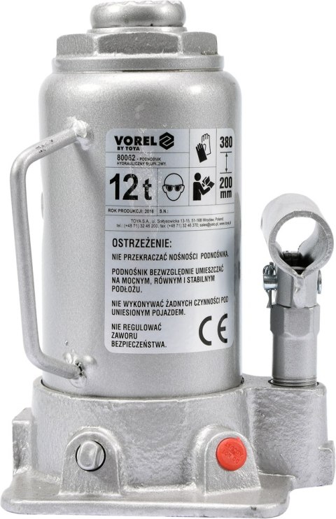 PODNOŚNIK HYDRAULICZNY SŁUPKOWY 12T VOREL PODNOŚNIK HYDRAULICZNY SŁUPKOWY 12T VOREL