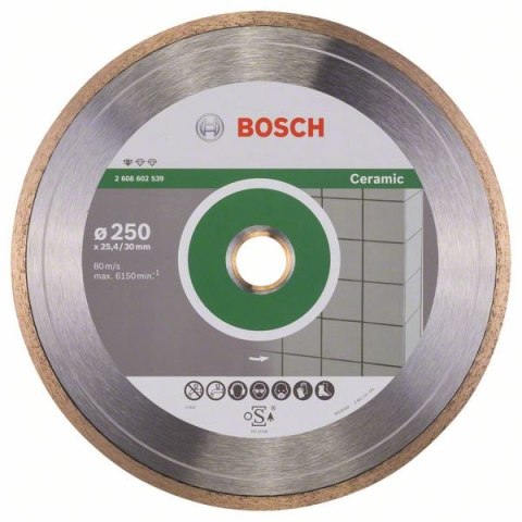 TARCZA DIAMENTOWA DO CERAMIKI CONCRETE 250/25,4 BOSCH TARCZA DIAMENTOWA DO CERAMIKI CONCRETE 250/25,4 BOSCH