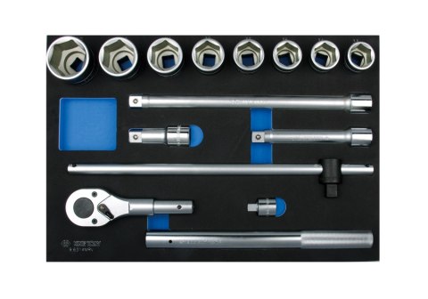 WKŁAD-ZESTAW NASADEK 3/4''14 CZ. KRÓTKIE 6-KĄT. 33-50MM +ACC KING TONY WKŁAD-ZESTAW NASADEK 3/4''14 CZ. KRÓTKIE 6-KĄT. 33-50MM +ACC KING TONY