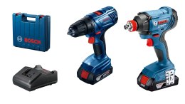ZESTAW 18 V KLUCZ GDX 180-LI+ WKRĘTARKA GSR180-LI 2*2.0AH BOSCH