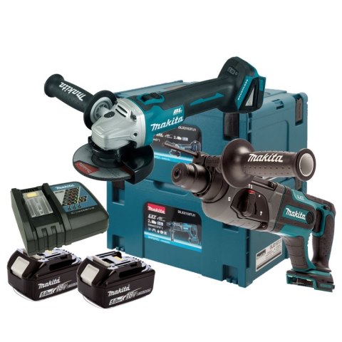 ZESTAW COMBO LI-LON 18V DGA504+DHR241 2*5.0AH MAKPAC MAKITA ZESTAW COMBO LI-LON 18V DGA504+DHR241 2*5.0AH MAKPAC MAKITA