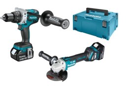 ZESTAW COMBO LI-LON 18V DGA513 + DDF481 2*5.0AH MAKPAC MAKITA
