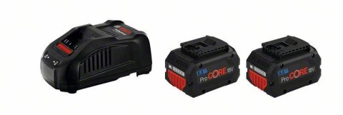 ZESTAW STARTOWY PROCORE 18V 2*5.5AH + GAL1880 CV BOSCH ZESTAW STARTOWY PROCORE 18V 2*5.5AH + GAL1880 CV BOSCH