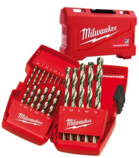 ZESTAW WIERTEŁ DO METALU HSS-G 1-10MM 19 SZT. MILWAUKEE ZESTAW WIERTEŁ DO METALU HSS-G 1-10MM 19 SZT. MILWAUKEE
