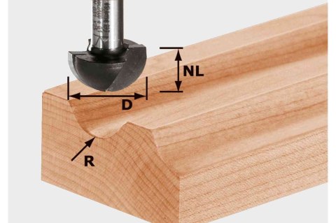 FREZ DO WGŁĘBIEŃ PÓŁOKRĄGŁYCH HW S8 R6.35 FESTOOL FREZ DO WGŁĘBIEŃ PÓŁOKRĄGŁYCH HW S8 R6.35 FESTOOL
