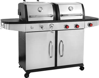 GRILL GAZOWY 2W1 GAZ+WĘGIEL, STAL NIERDZEWNA 8.2KW YATO GRILL GAZOWY 2W1 GAZ+WĘGIEL, STAL NIERDZEWNA 8.2KW YATO