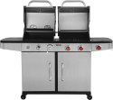 GRILL GAZOWY 2W1 GAZ+WĘGIEL, STAL NIERDZEWNA 8.2KW YATO