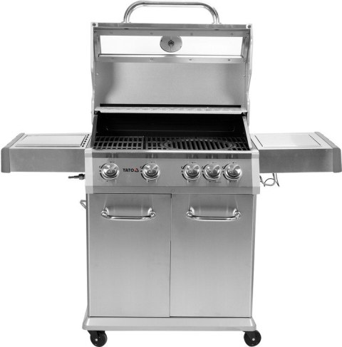 GRILL GAZOWY 4+1 STAL NIERDZEWNA 14.2KW, SZYBA YATO GRILL GAZOWY 4+1 STAL NIERDZEWNA 14.2KW, SZYBA YATO