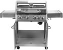 GRILL GAZOWY 4+1 STAL NIERDZEWNA 14.2KW, SZYBA YATO