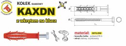 KOŁEK RAMOWY WSZECHSTRONNY KAXDN 12*340MM NYLON UN