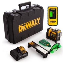 LASER LINIOWY 3-PŁASZCZYZNOWY 10,8V 2,0AH ZIELONY+DETEKTOR DEWALT