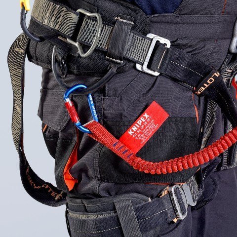 LINKA ZABEZPIECZAJĄCA Z KARABIŃCZYKIEM KNIPEX LINKA ZABEZPIECZAJĄCA Z KARABIŃCZYKIEM KNIPEX