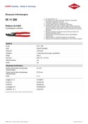 NOŻYCE DO KABLI 200MM KNIPEX
