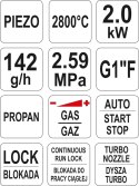 PALNIK GAZOWY TURBO YATO