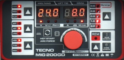 PÓŁAUTOMAT SPAWALNICZY TECNOMIG 200 GD MIG/MMA/TIG SYNERGIC IDEAL PÓŁAUTOMAT SPAWALNICZY TECNOMIG 200 GD MIG/MMA/TIG SYNERGIC IDEAL