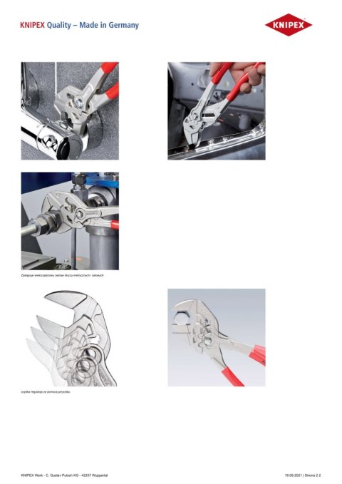 SZCZYPCE-KLUCZ MINI 150MM KNIPEX SZCZYPCE-KLUCZ MINI 150MM KNIPEX