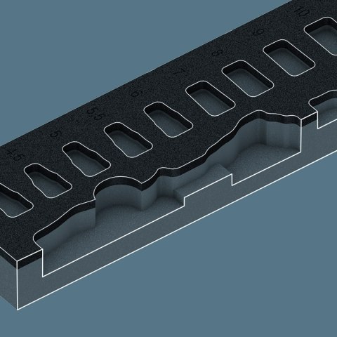 WKŁADKA PIANKOWA ZYKLOP 1/4'' 8000 A, SET 1, 37CZ. WERA WKŁADKA PIANKOWA ZYKLOP 1/4'' 8000 A, SET 1, 37CZ. WERA