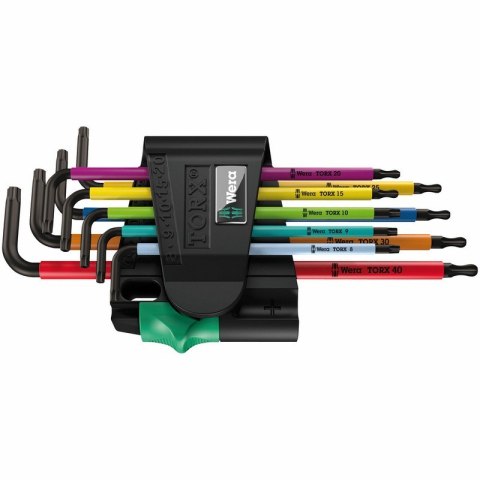 ZESTAW KLUCZY TRZPIENIOWYCH TORX MULTICOLOUR TX8-TX40 WERA ZESTAW KLUCZY TRZPIENIOWYCH TORX MULTICOLOUR TX8-TX40 WERA