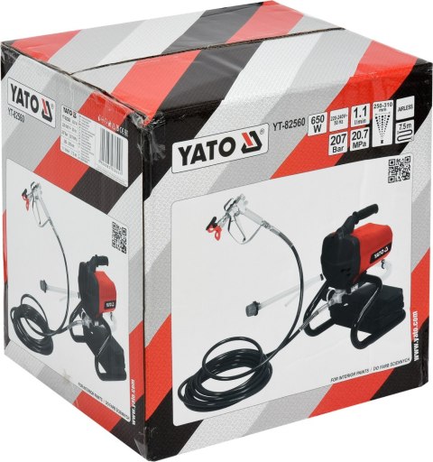 AGREGAT MALARSKI HYDRODYNAMICZNY 650W YATO AGREGAT MALARSKI HYDRODYNAMICZNY 650W YATO