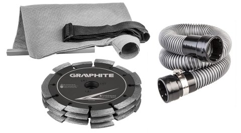 BRUZDOWNICA 150MM 2400W, WALIZKA GRAPHITE BRUZDOWNICA 150MM 2400W, WALIZKA GRAPHITE