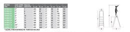 DRABINA SDOMUS06 ALUMINIOWA PROFESJONALNA 6 ST FARAONE