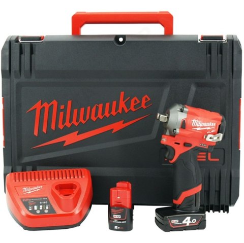 KLUCZ UDAROWY AKUMULATOROWY 12V 1/2'' M12FIWF12-422X MILWAUKEE KLUCZ UDAROWY AKUMULATOROWY 12V 1/2'' M12FIWF12-422X MILWAUKEE