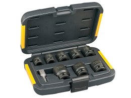 NASADKI UDAROWE SZEŚCIOKĄTNE 1/2' 9 SZTUK DEWALT