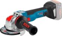 SZLIFIERKA KĄTOWA AKUMULATOROWA 125MM GWX 18-10C X-LOCK 0*AH BOSCH