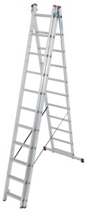 DRABINA ALUMINIOWA 3-ELEMENTOWA CORDA 3*11 SZCZEBLI KRAUSE