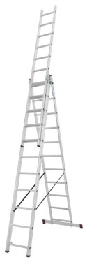 DRABINA ALUMINIOWA 3-ELEMENTOWA CORDA 3*11 SZCZEBLI KRAUSE
