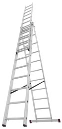 DRABINA ALUMINIOWA 3-ELEMENTOWA CORDA 3*11 SZCZEBLI KRAUSE