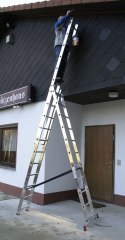 DRABINA ALUMINIOWA 3-ELEMENTOWA CORDA 3*11 SZCZEBLI KRAUSE