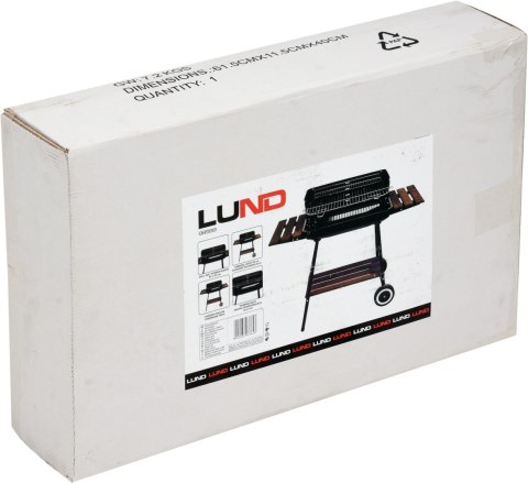 GRILL WĘGLOWY Z PÓŁKAMI, RUSZT 53*33CM LUND GRILL WĘGLOWY Z PÓŁKAMI, RUSZT 53*33CM LUND
