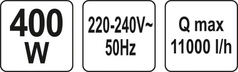 POMPA ZATAPIALNA 400W YATO POMPA ZATAPIALNA 400W YATO