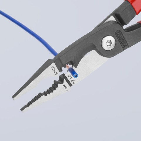 SZCZYPCE DO PRAC ELEKTROINSTALACYJNYCH 200 MM, 6W1 KNIPEX SZCZYPCE DO PRAC ELEKTROINSTALACYJNYCH 200 MM, 6W1 KNIPEX