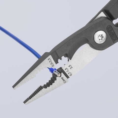 SZCZYPCE DO PRAC ELEKTROINSTALACYJNYCH 200 MM, 6W1 KNIPEX SZCZYPCE DO PRAC ELEKTROINSTALACYJNYCH 200 MM, 6W1 KNIPEX