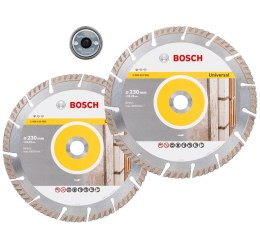 ZESTAW TARCZ DIAMENTOWYCH 2 SZT. + NAKRĘTKA SDS BOSCH