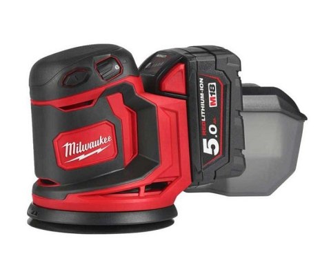 AKUMULATOROWA SZLIFIERKA MIMOŚRODOWA M18BOS125-502B 2*5.0AH MILWAUKEE AKUMULATOROWA SZLIFIERKA MIMOŚRODOWA M18BOS125-502B 2*5.0AH MILWAUKEE