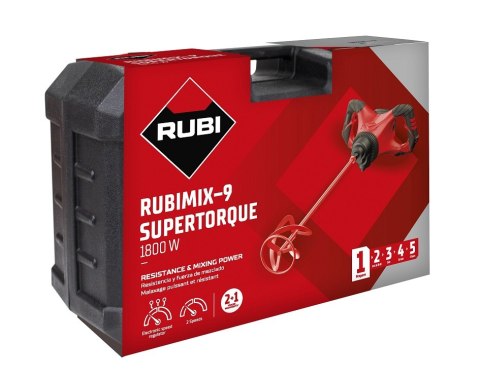 MIESZARKA ELEKTRYCZNA RUBIMIX-9 SUPERTORQUE 230V Z WALIZKĄ RUBI MIESZARKA ELEKTRYCZNA RUBIMIX-9 SUPERTORQUE 230V Z WALIZKĄ RUBI