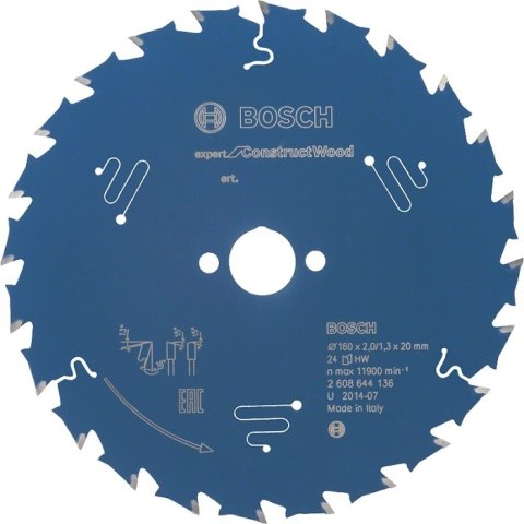 TARCZA PILARSKA EXPERT CW H 160*20-24 BOSCH TARCZA PILARSKA EXPERT CW H 160*20-24 BOSCH
