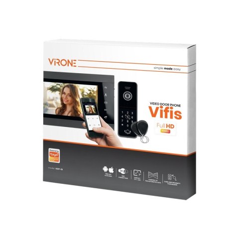 WIDEODOMOFON BEZSŁUCHAWKOWY LCD 7' WIFI + APP CZARNY VIFIS ORNO WIDEODOMOFON BEZSŁUCHAWKOWY LCD 7' WIFI + APP CZARNY VIFIS ORNO