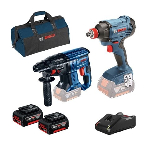 ZESTAW NARZĘDZI GBH180LI+GDX180LI+GBA18V 2*4.0AH BOSCH ZESTAW NARZĘDZI GBH180LI+GDX180LI+GBA18V 2*4.0AH BOSCH