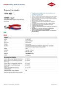 KOMPAKTOWE SZCZYPCE TNĄCE BOCZNE X-CUT 160MM KNIPEX