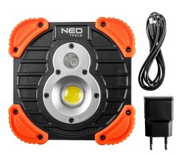 NAŚWIETLACZ AKUMULATOROWY 750+250LM COB NEO