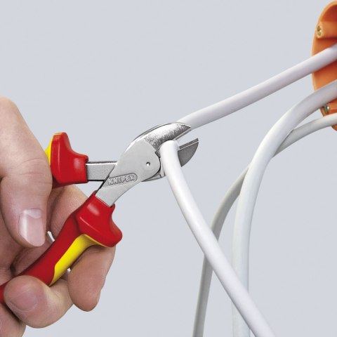 SZCZYPCE TNĄCE BOCZNE X-CUT 160MM,WYSOKIE PRZEŁOŻENIE DŹWIGN KNIPEX SZCZYPCE TNĄCE BOCZNE X-CUT 160MM,WYSOKIE PRZEŁOŻENIE DŹWIGN KNIPEX
